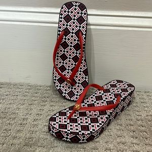 Tory Burch Flip Flop Wedge Sandals Worn once